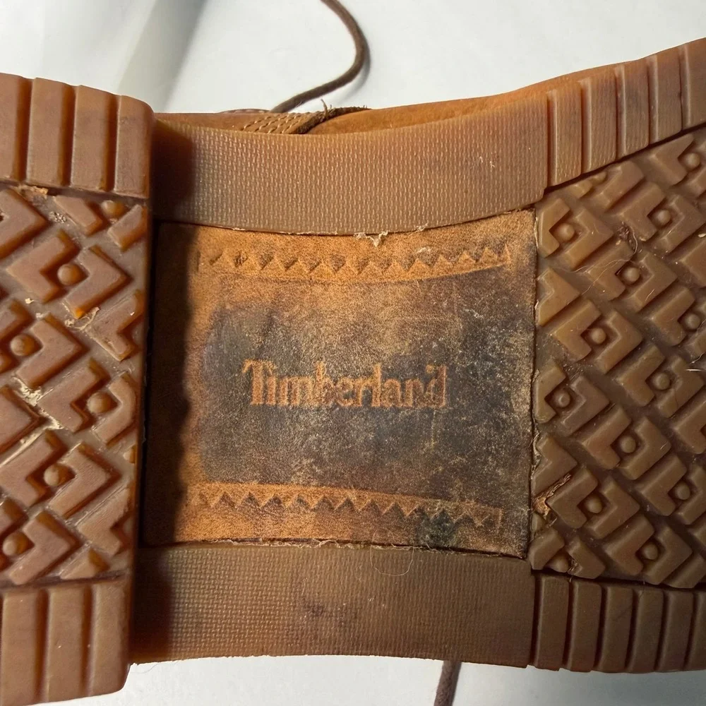 Timberland Larchmont Chukka Boots Brown Full Grain Leather Lace Up Mens 9.5